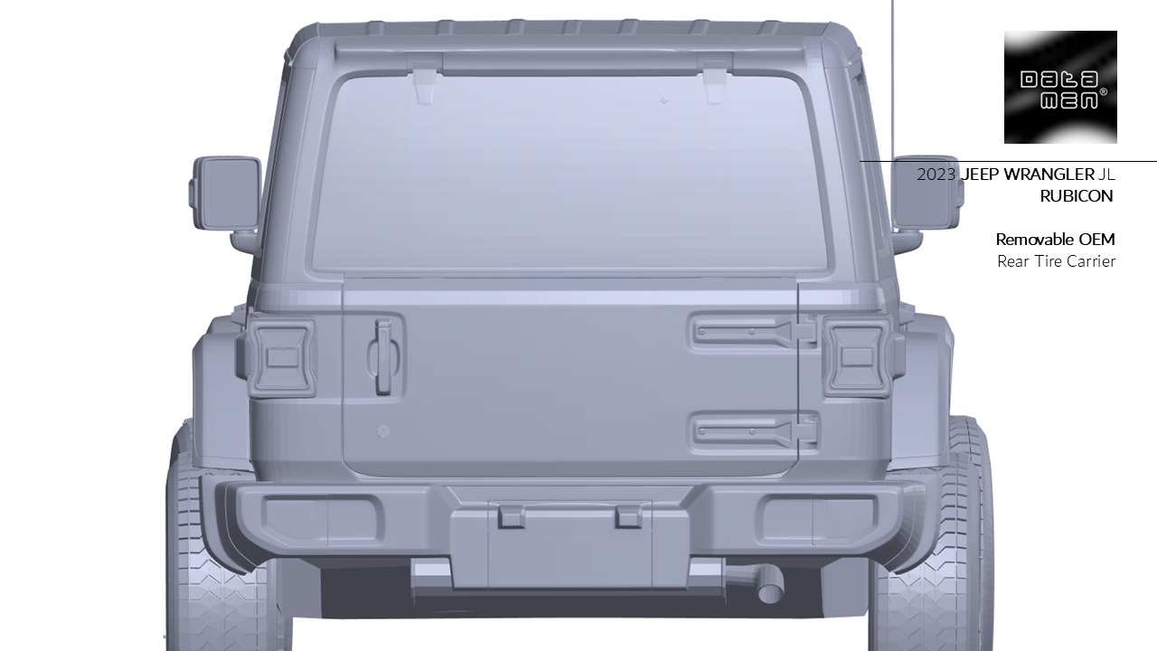 2023 JEEP WRANGLER JL RUBICON 3D Scan Chassis CAD Mounts Data  3D model_40