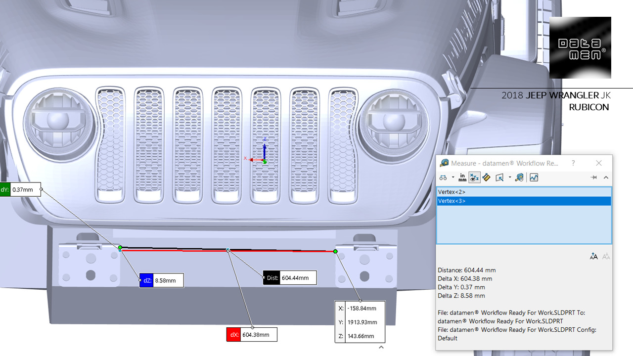 2023 JEEP WRANGLER JL RUBICON 3D Scan Chassis CAD Mounts Data  3D model_35