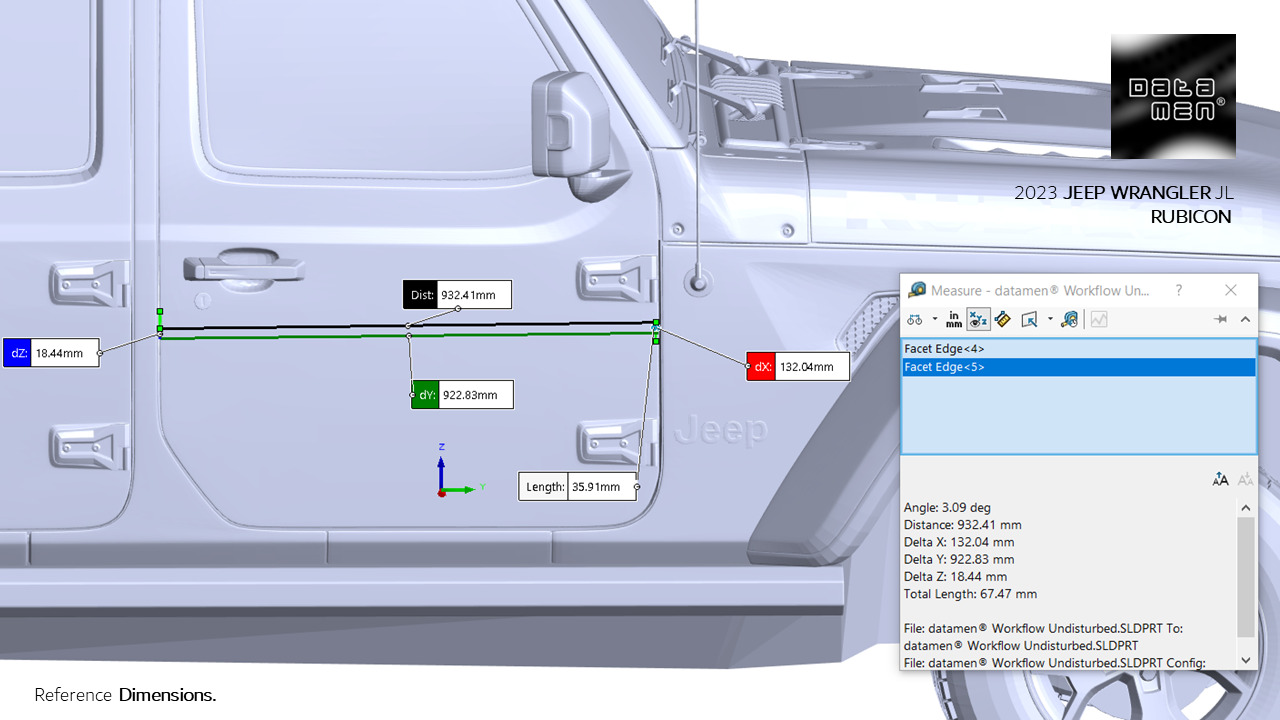 2023 JEEP WRANGLER JL RUBICON 3D Scan Chassis CAD Mounts Data  3D model_26