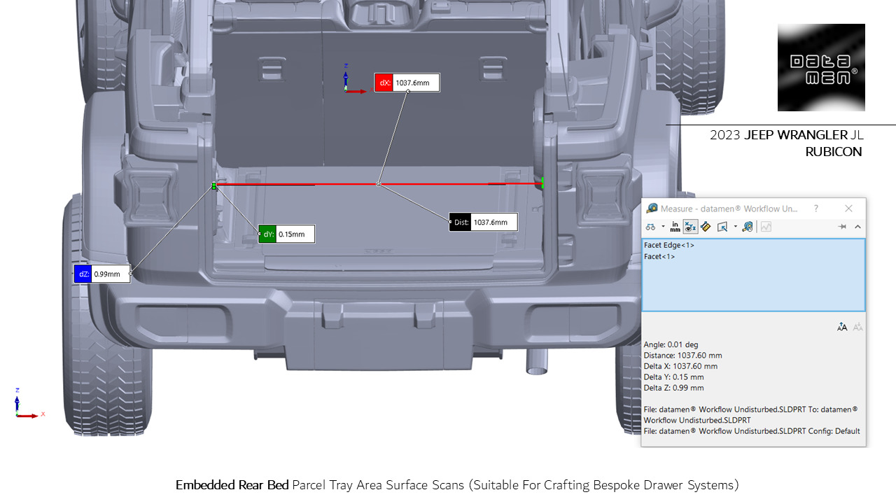 2023 JEEP WRANGLER JL RUBICON 3D Scan Chassis CAD Mounts Data  3D model_22