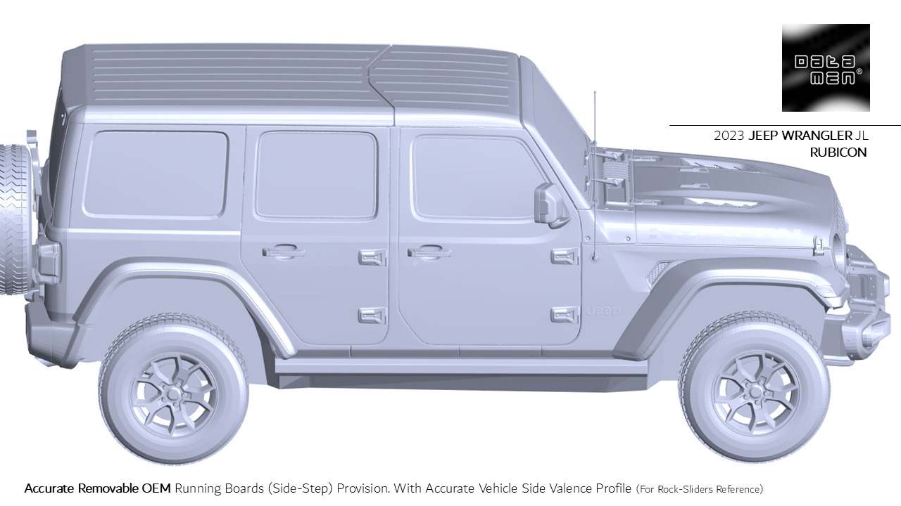 2023 JEEP WRANGLER JL RUBICON 3D Scan Chassis CAD Mounts Data  3D model_24