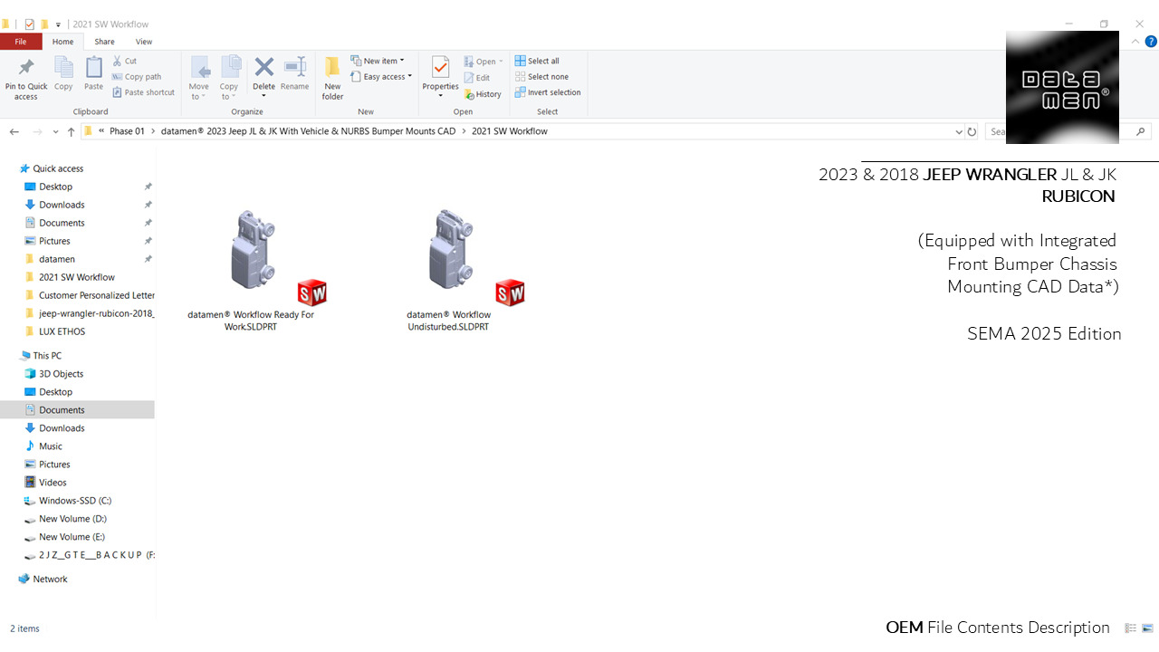 2023 JEEP WRANGLER JL RUBICON 3D Scan Chassis CAD Mounts Data  3D model_43