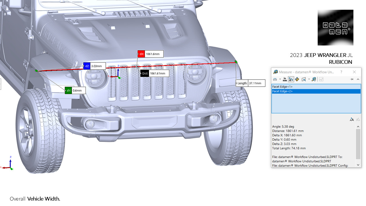 2023 JEEP WRANGLER JL RUBICON 3D Scan Chassis CAD Mounts Data  3D model_25