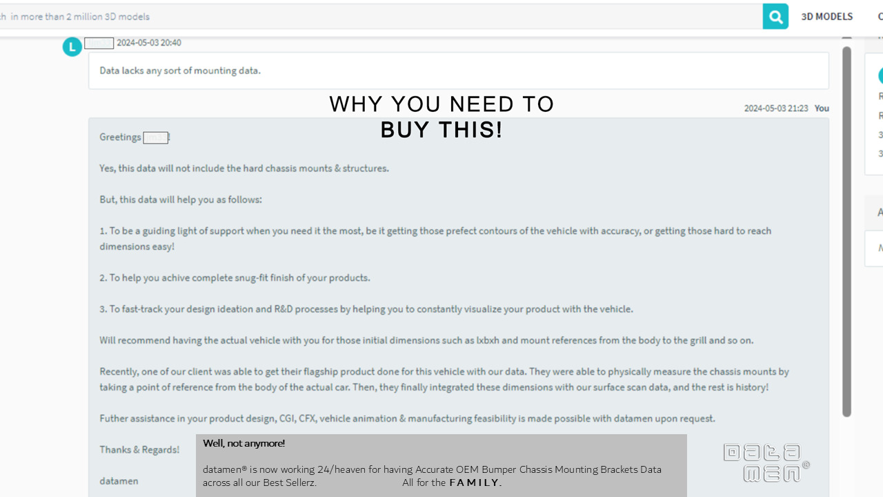 2023 JEEP WRANGLER JL RUBICON 3D Scan Chassis CAD Mounts Data  3D model_45