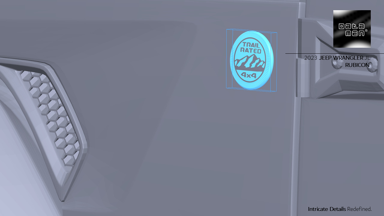 2023 JEEP WRANGLER JL RUBICON 3D Scan Chassis CAD Mounts Data  3D model_13