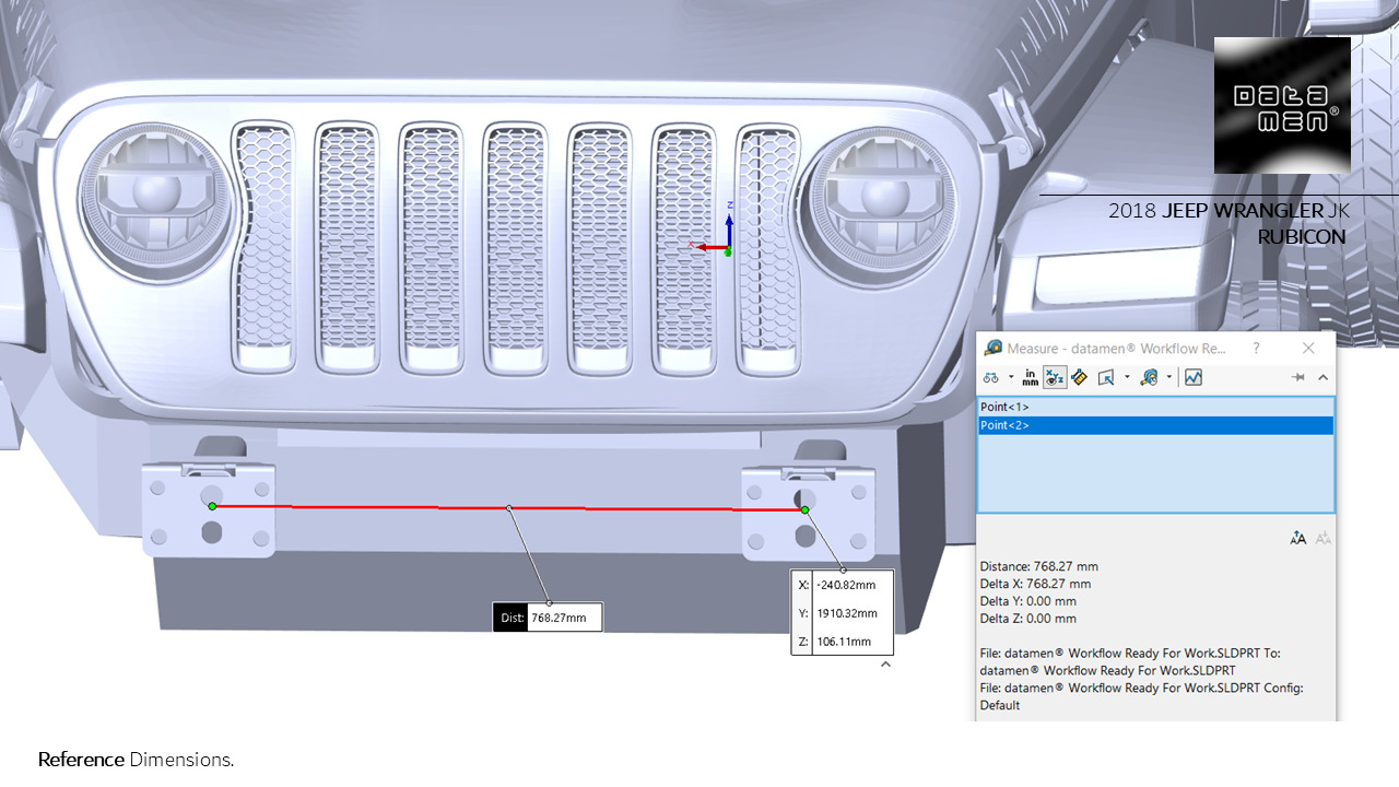 2023 JEEP WRANGLER JL RUBICON 3D Scan Chassis CAD Mounts Data  3D model_36