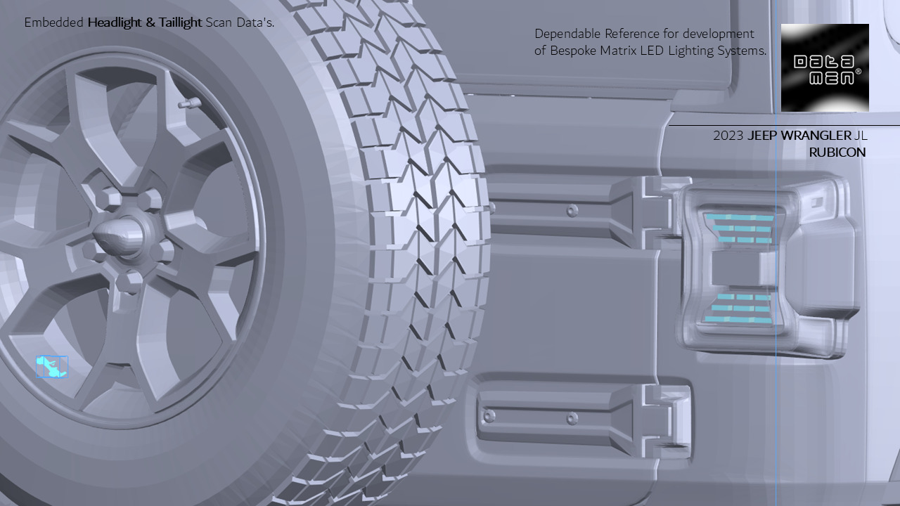 2023 JEEP WRANGLER JL RUBICON 3D Scan Chassis CAD Mounts Data  3D model_10