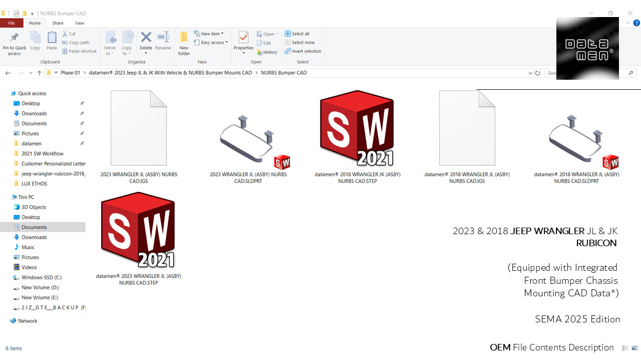 2023 JEEP WRANGLER JL RUBICON 3D Scan Chassis CAD Mounts Data  3D model_44