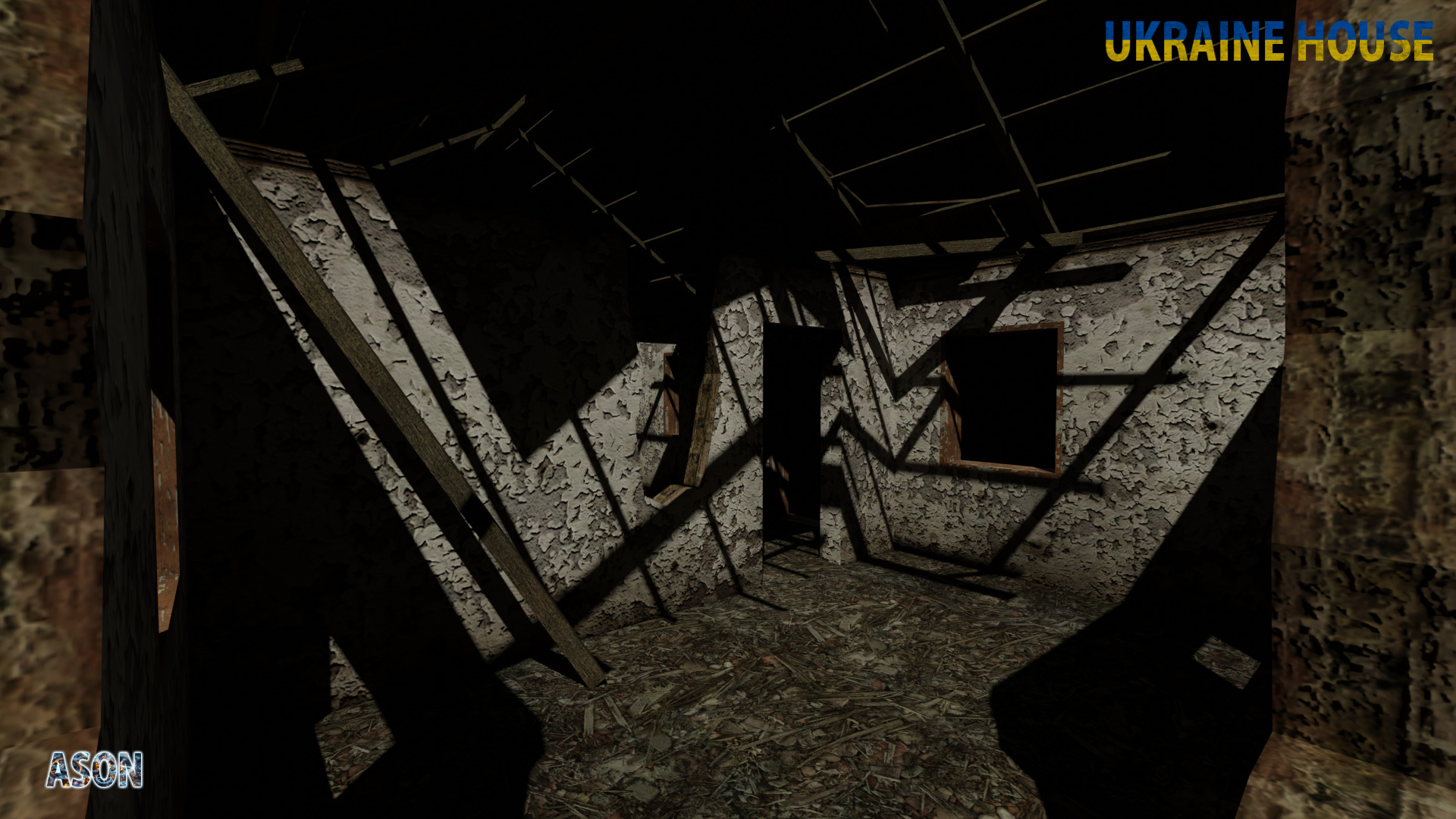 Ukraine House 6 alt - Enterable and Optimized Low-poly 3D model_6