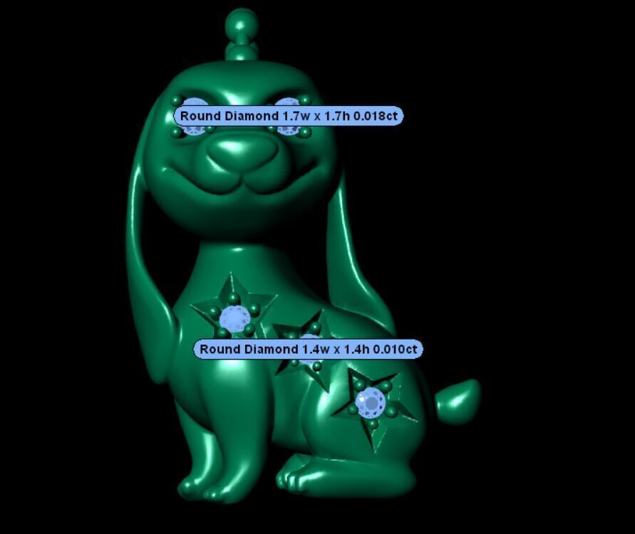 Dog Pendant- 3D print model 3D print model_6