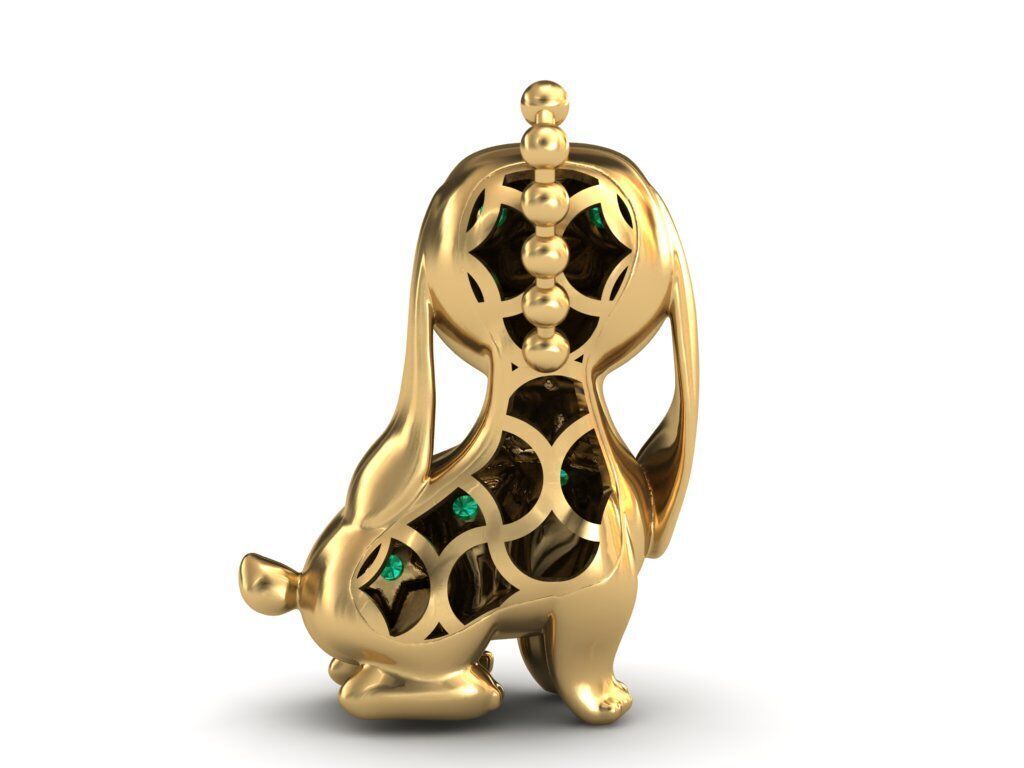 Dog Pendant- 3D print model 3D print model_3