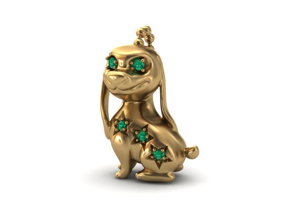 Dog Pendant- 3D print model 3D print model_8