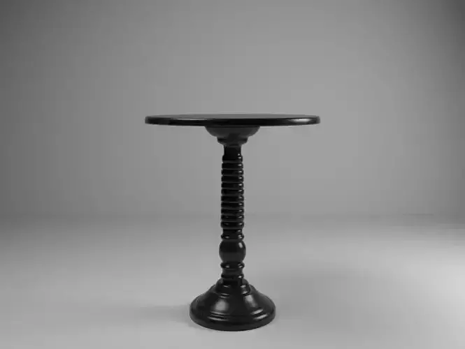 Black Granite Small Table 3D model