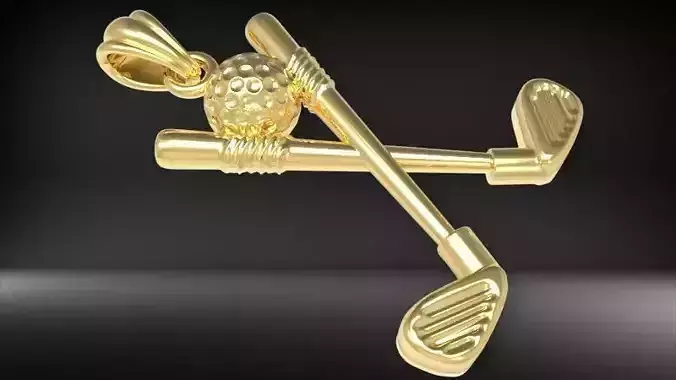 Golf Clubs pendant 