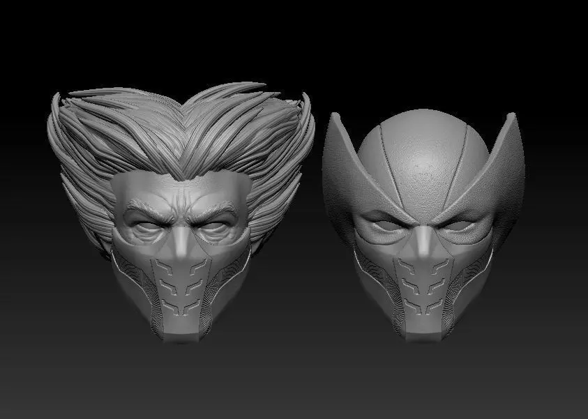 Ultimate Wolverine - Headsculpt for Action Figures 3D print model