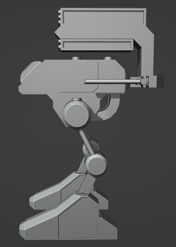 Robo-droid model 3D model_1