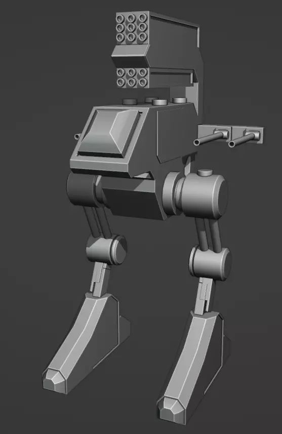 Robo-droid model 3D model_0