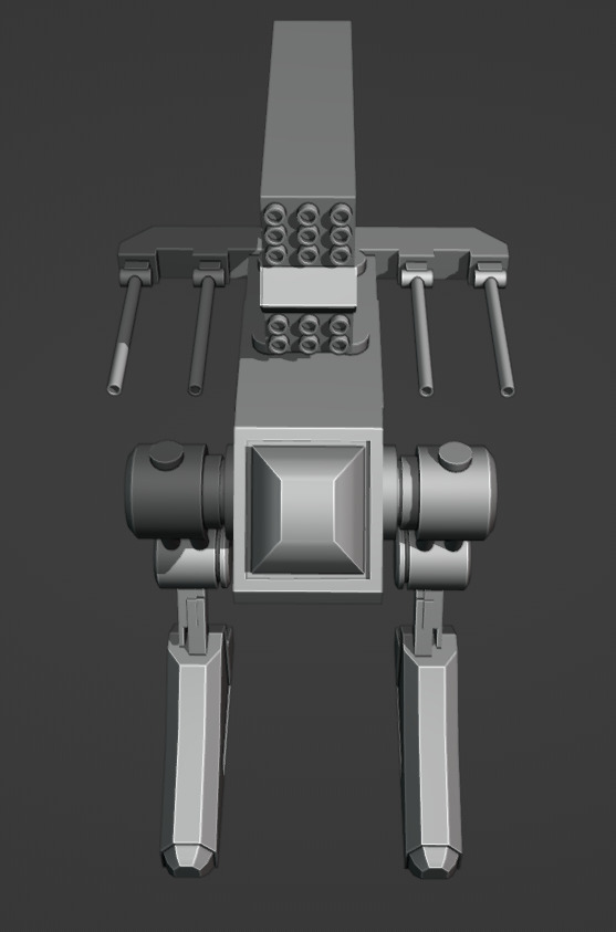 Robo-droid model 3D model_2