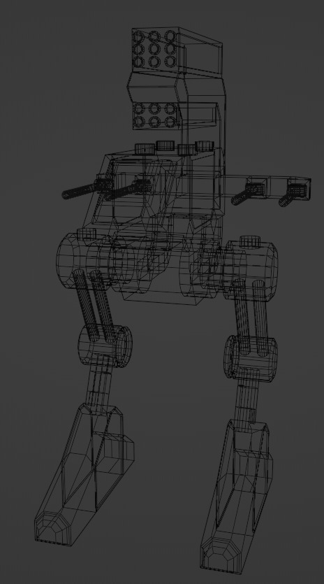 Robo-droid model 3D model_5