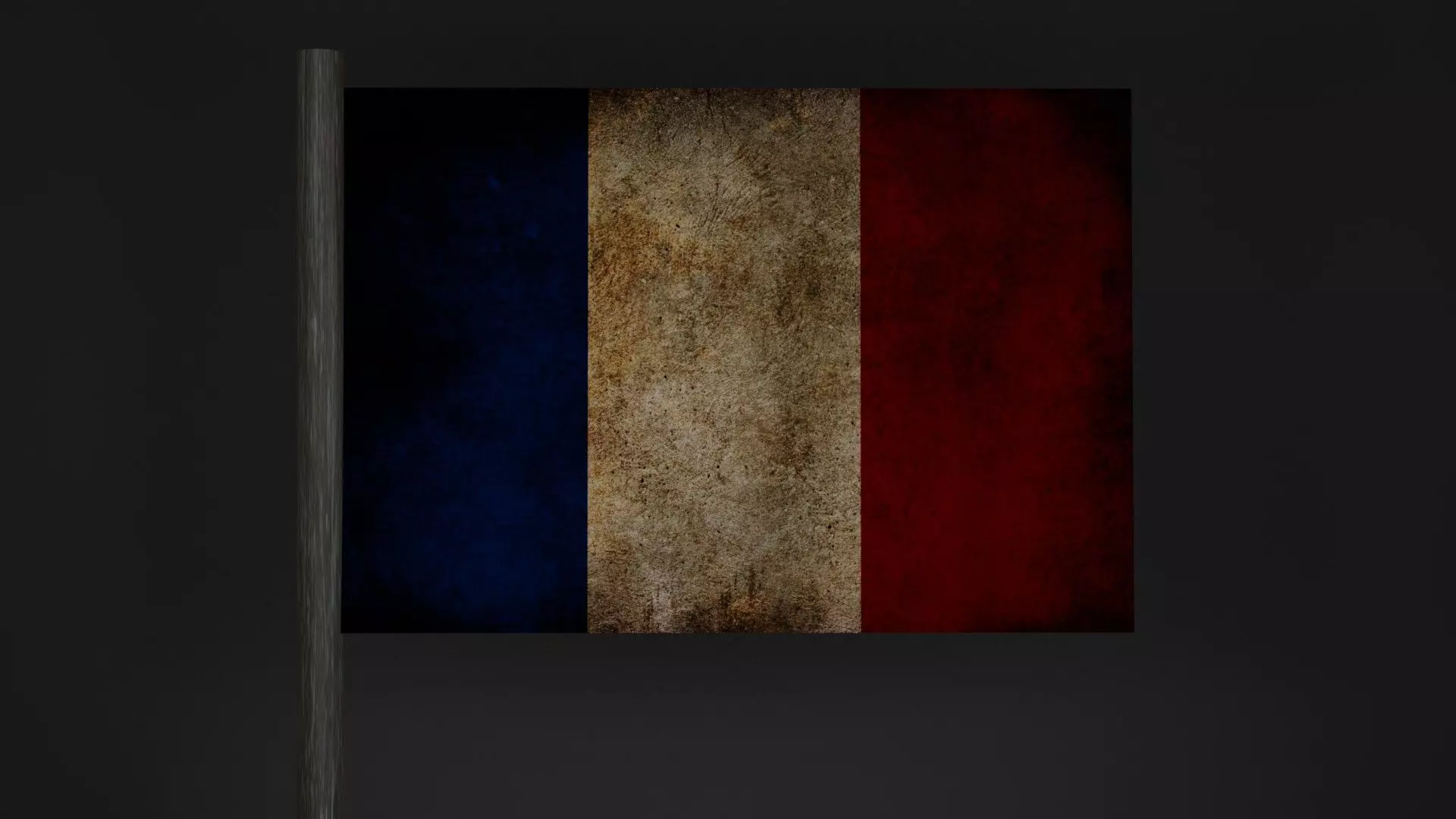 flag french 3D model_0
