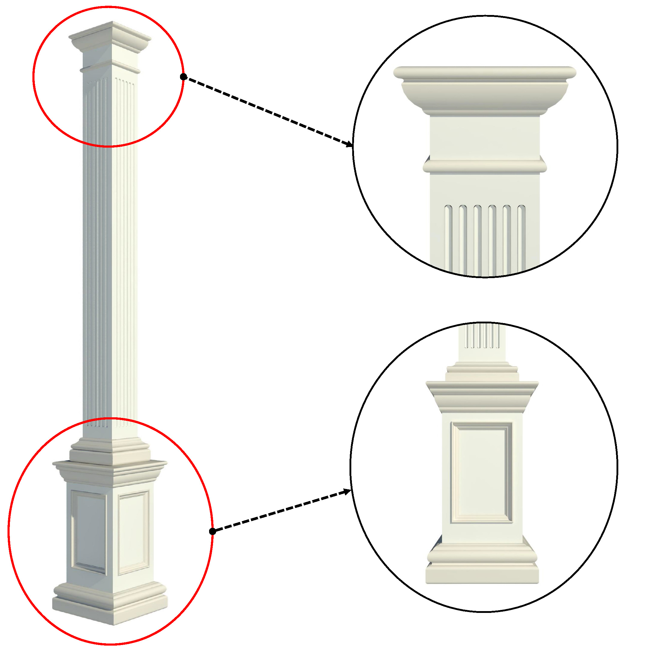 Parametric Classic Columns Family Pack 22 Models for Revit 3D model_9