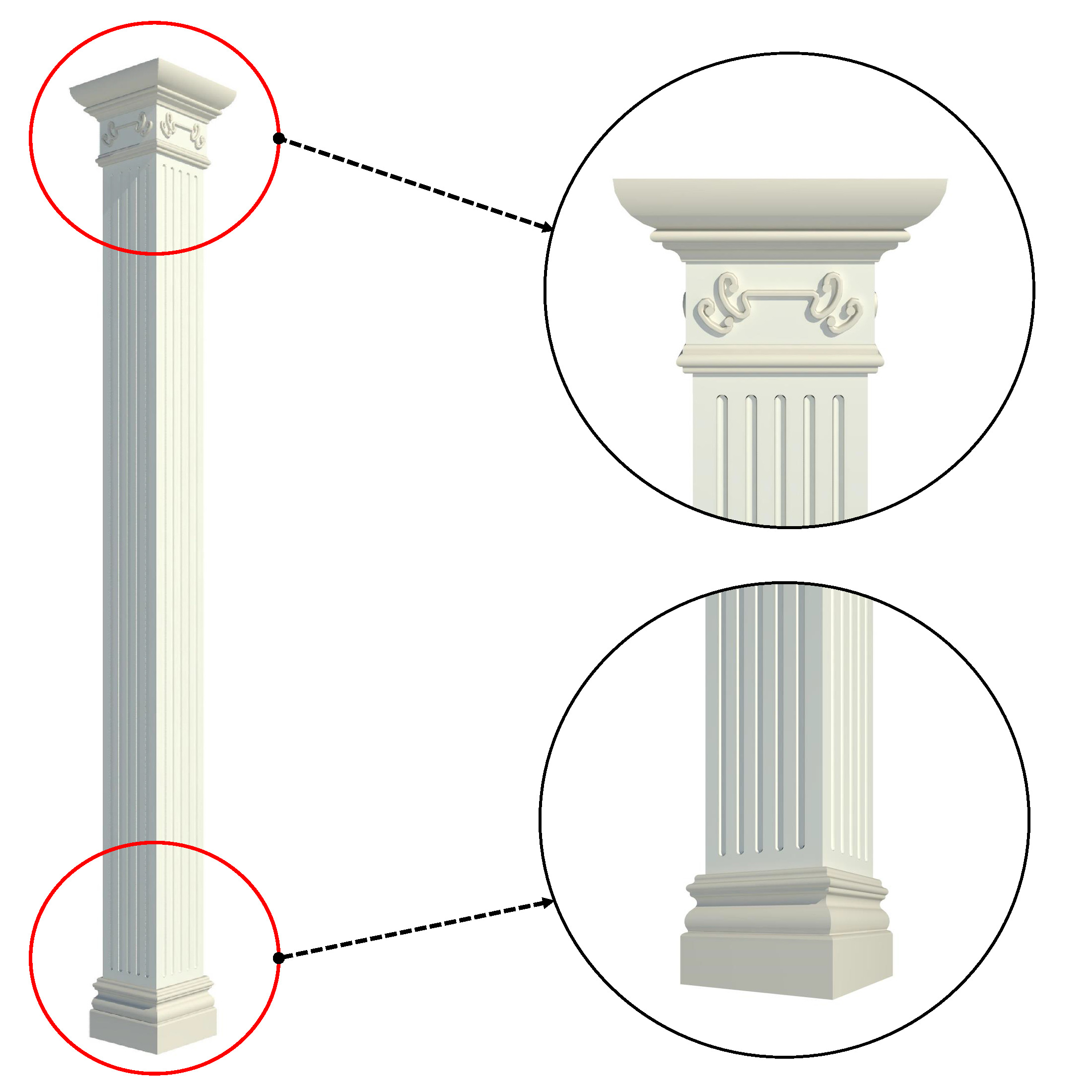 Parametric Classic Columns Family Pack 22 Models for Revit 3D model_11