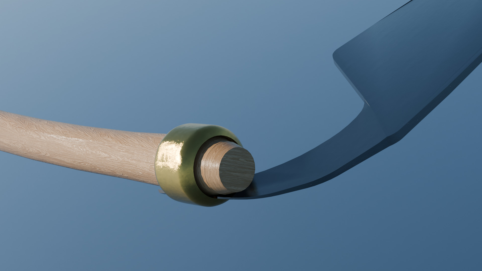 Scythe Blade Low-poly 3D model_4
