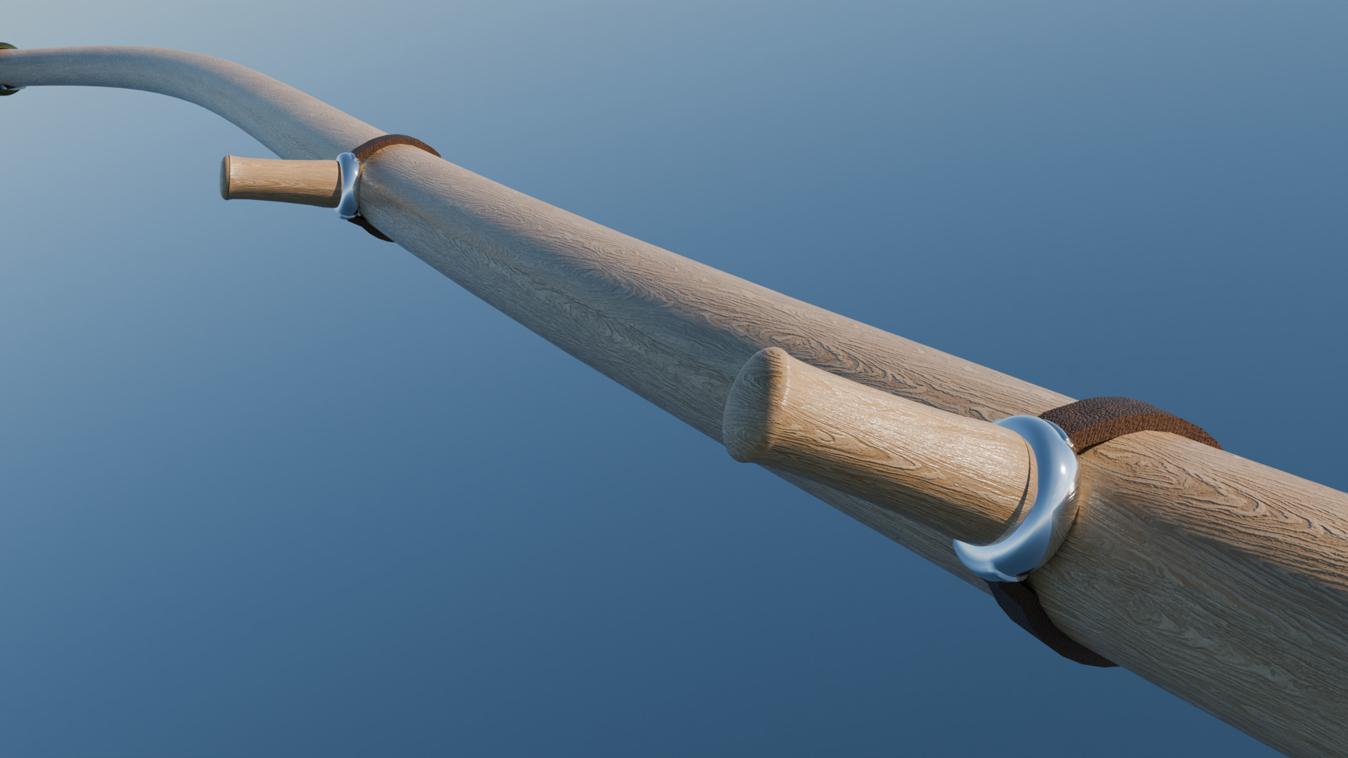 Scythe Blade Low-poly 3D model_5