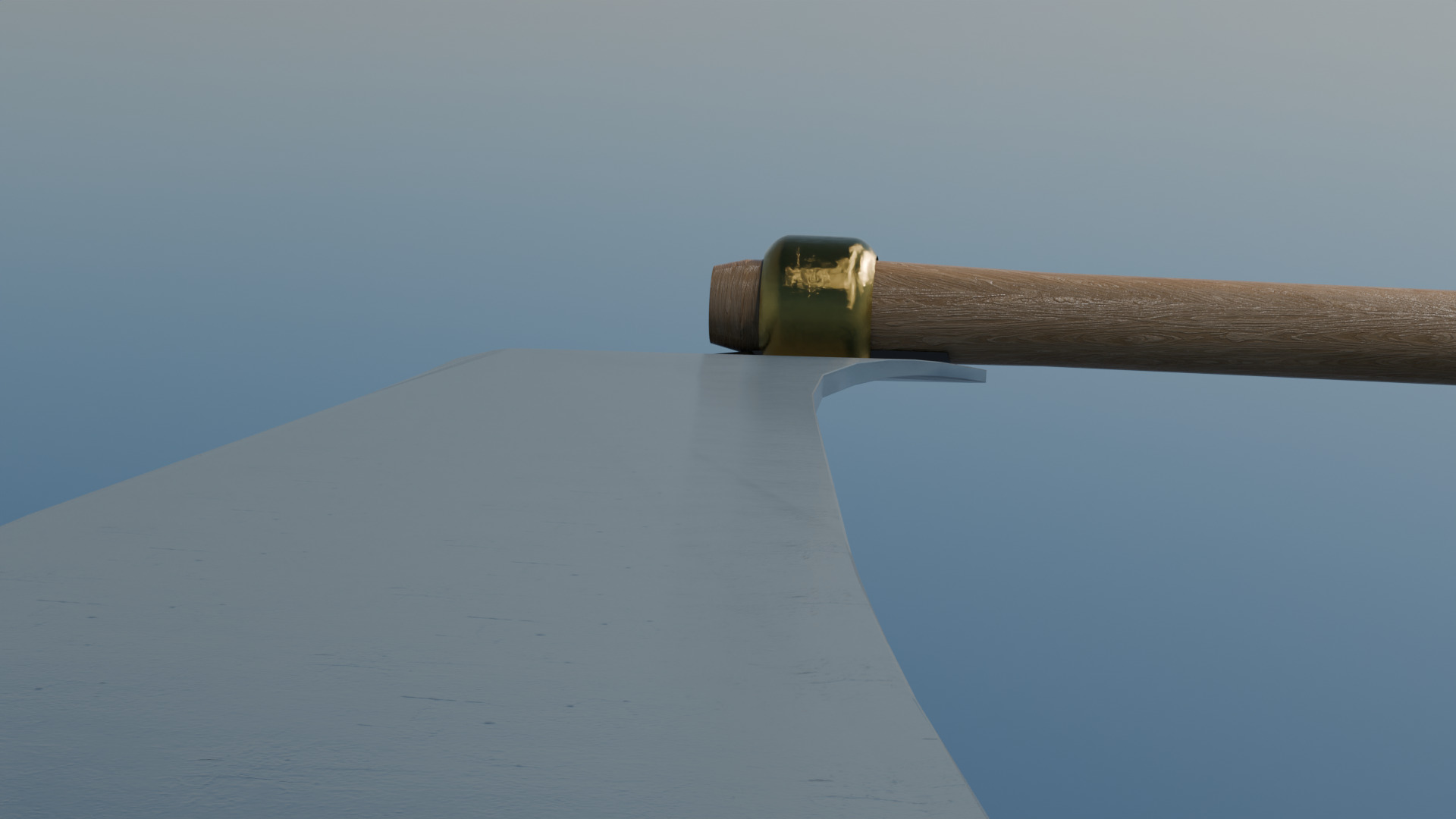 Scythe Blade Low-poly 3D model_7