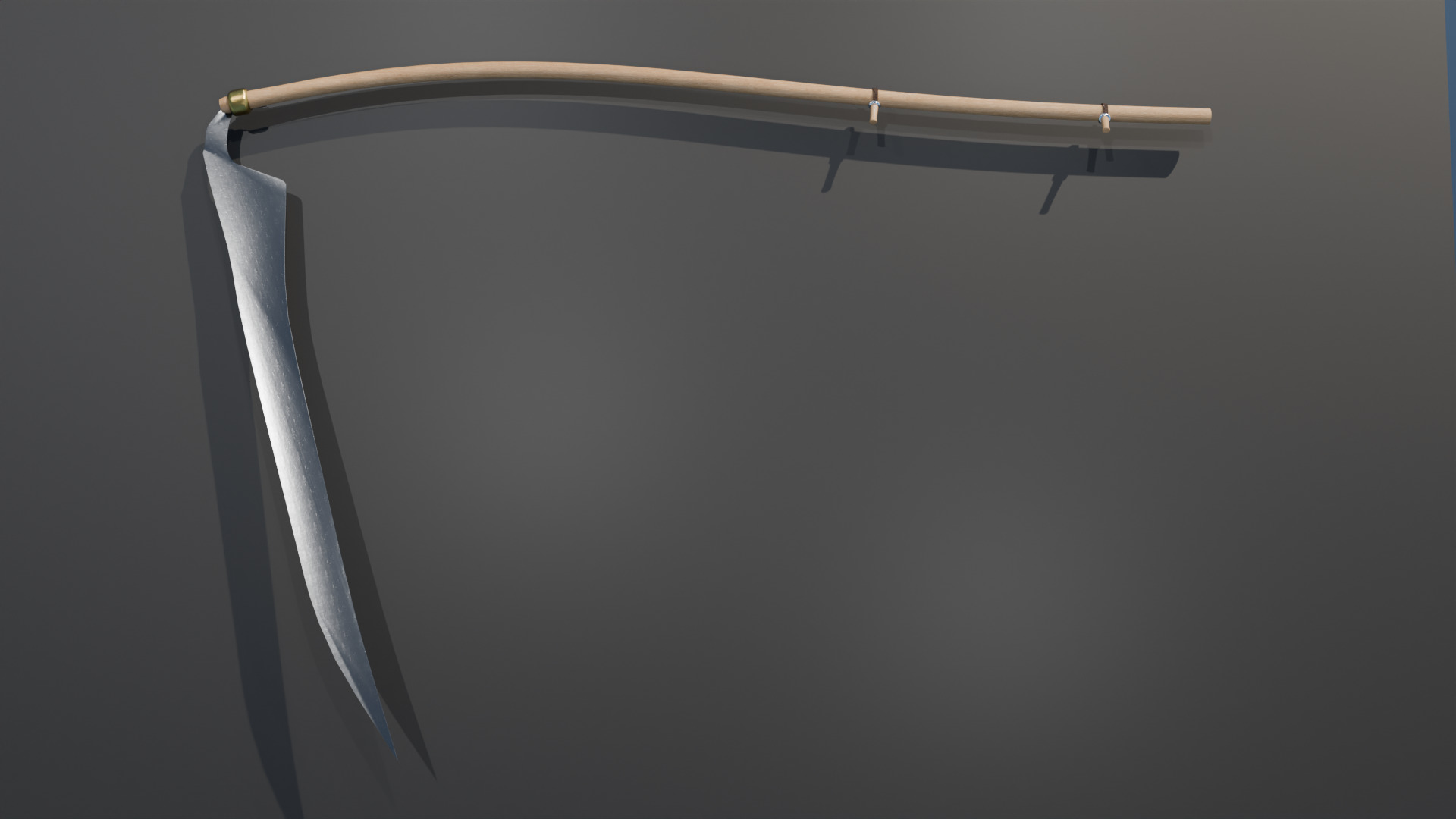 Scythe Blade Low-poly 3D model_3