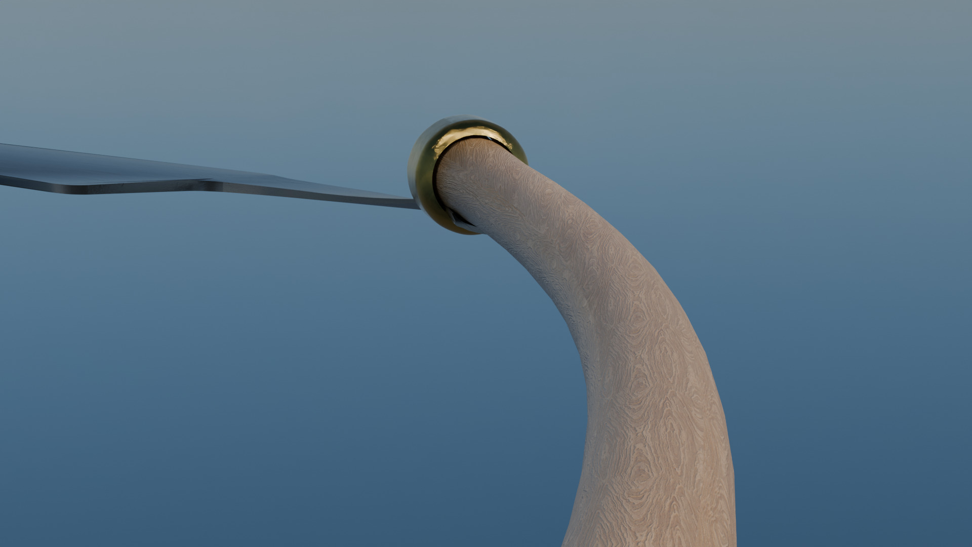 Scythe Blade Low-poly 3D model_8