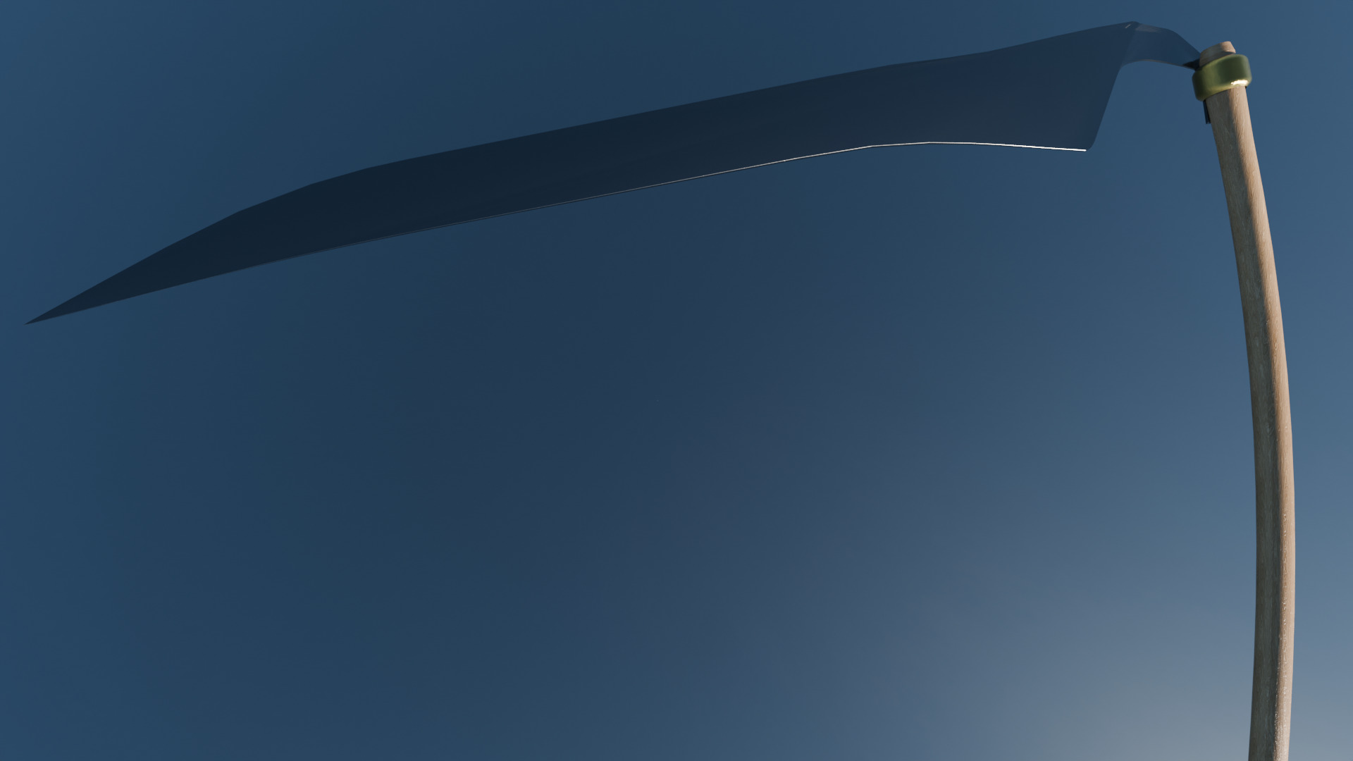 Scythe Blade Low-poly 3D model_6