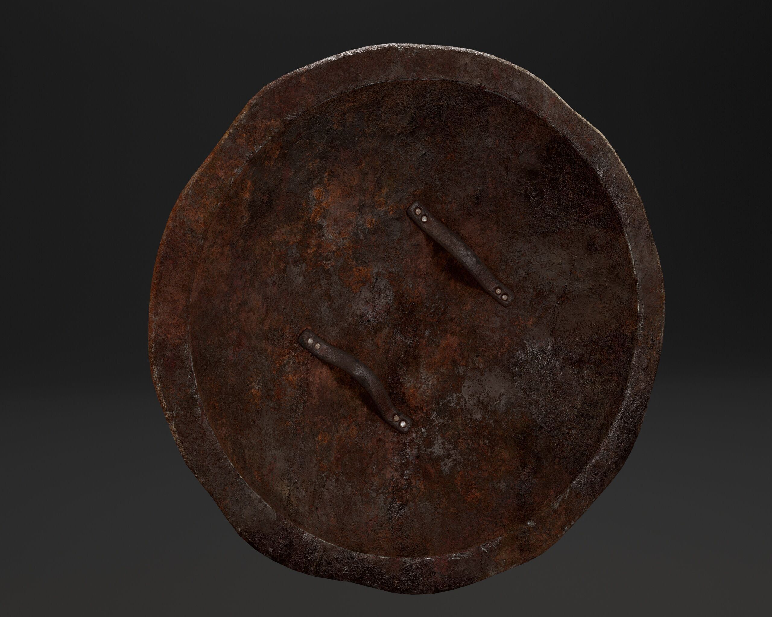 Undead Shield Low-poly 3D model_12