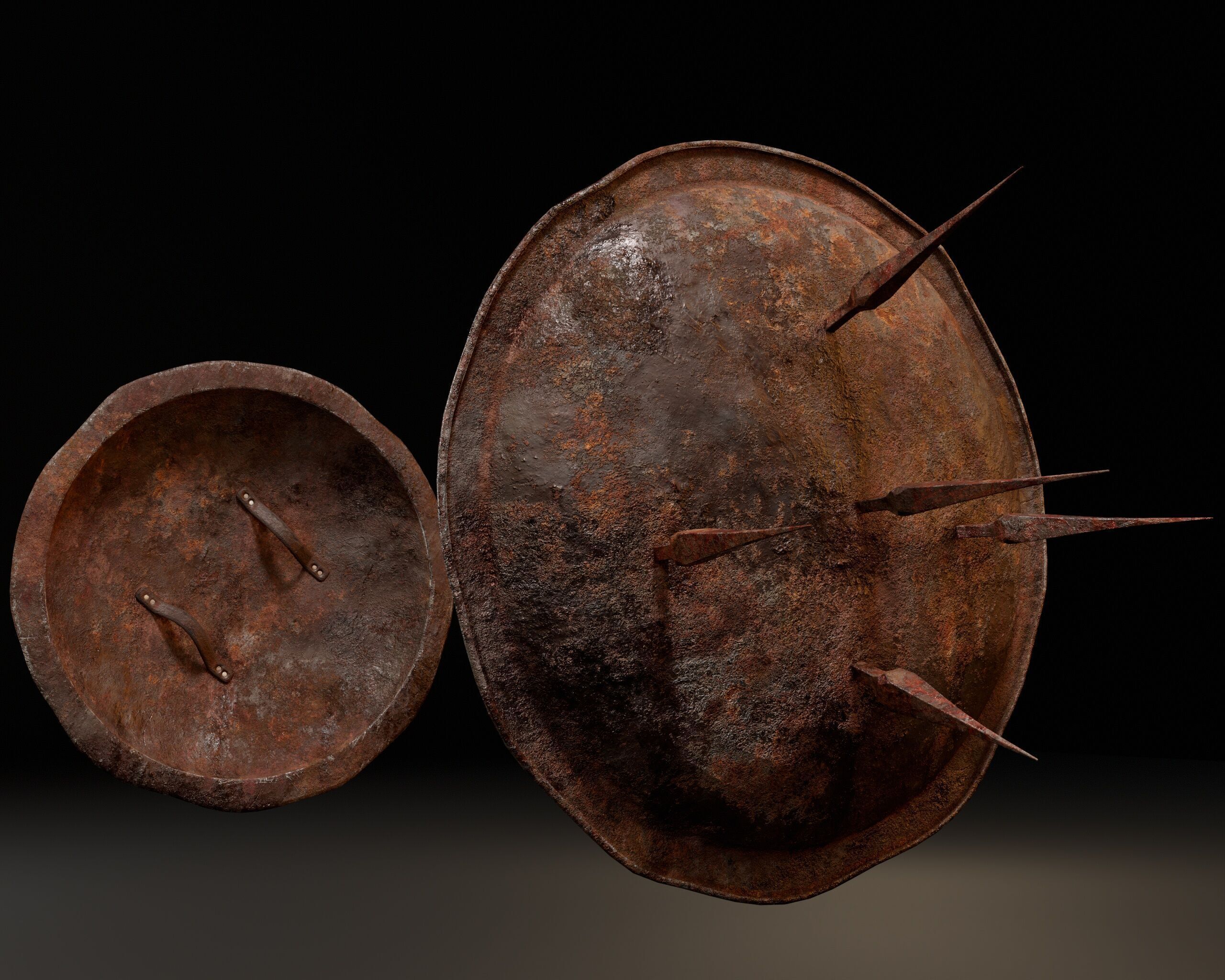 Undead Shield Low-poly 3D model_2