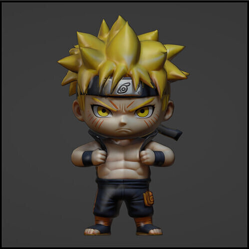 Naruto estilo chibi Free 3D print model