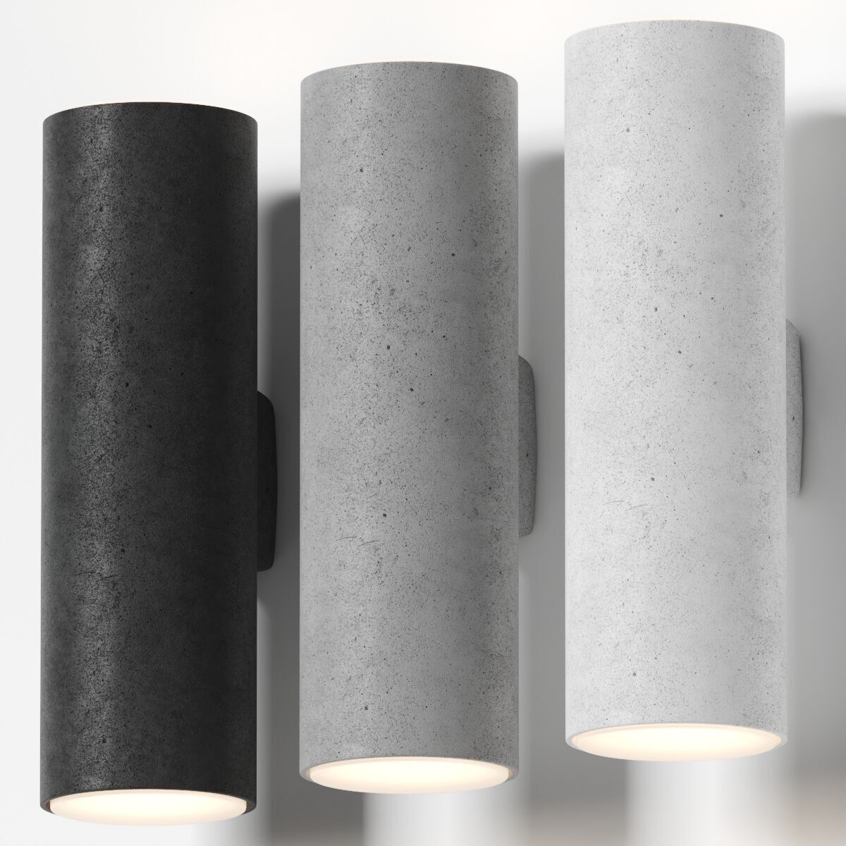 Creative lighting solutions - Hans clay wall light 3D model_1