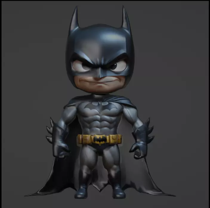 Batman estilo chibi Free 3D print model