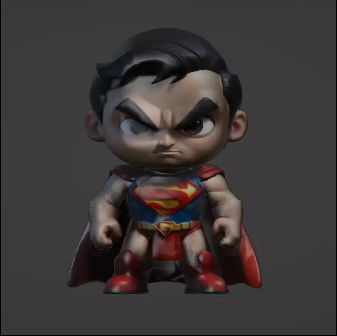 Superman estilo chibi Free 3D print model