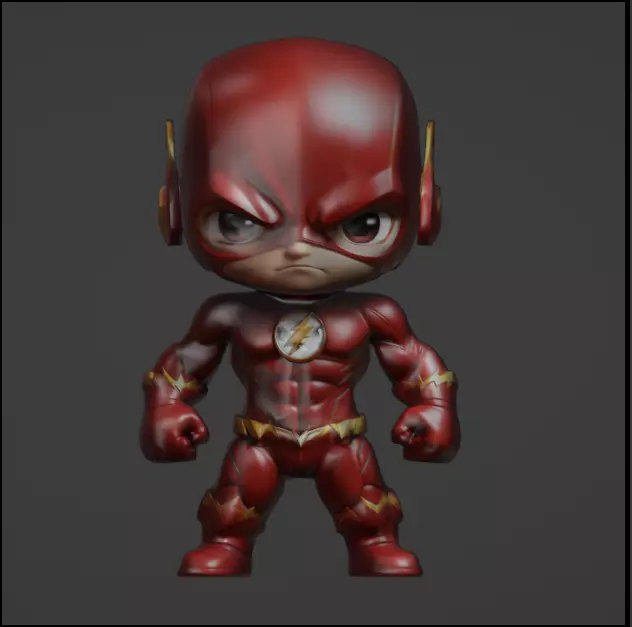 Flash estilo chibi Free 3D print model