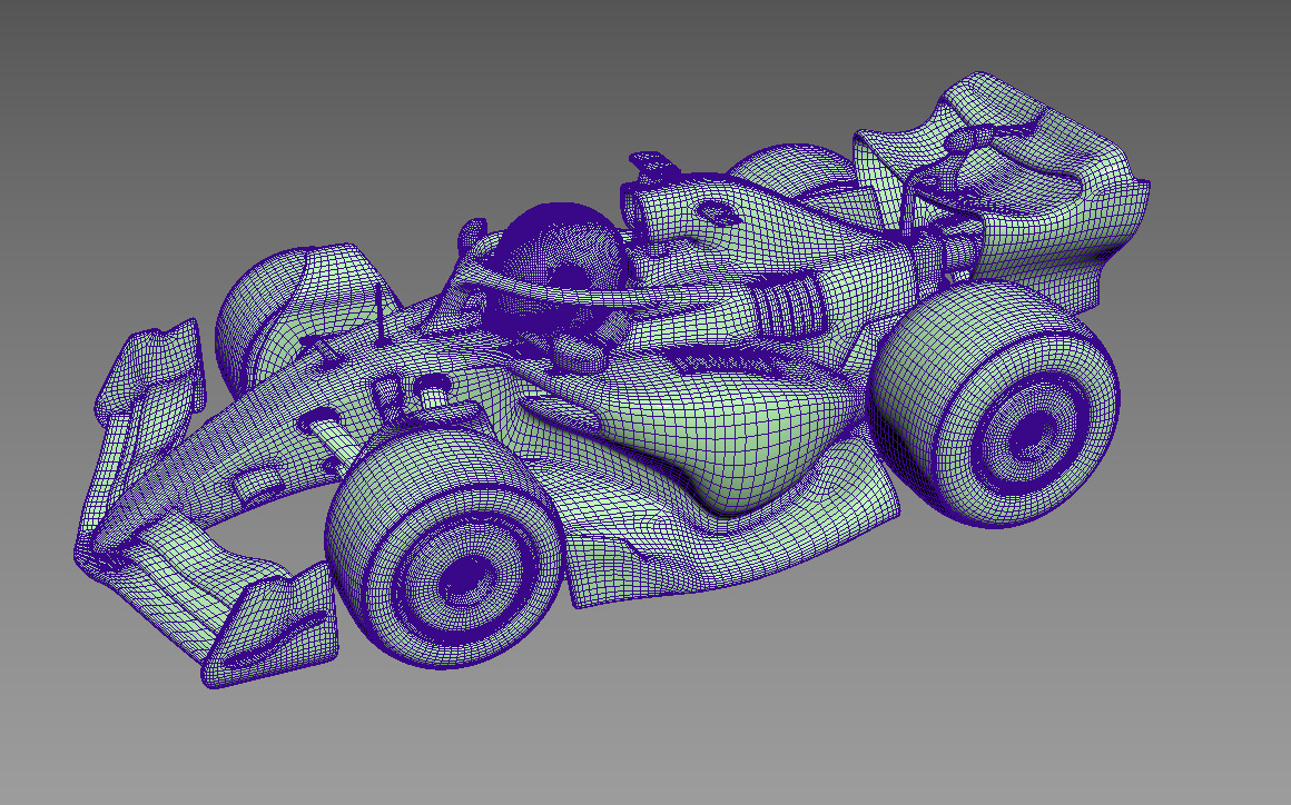 Alpine A522 F1 toystyle 3dprint 3D print model_1