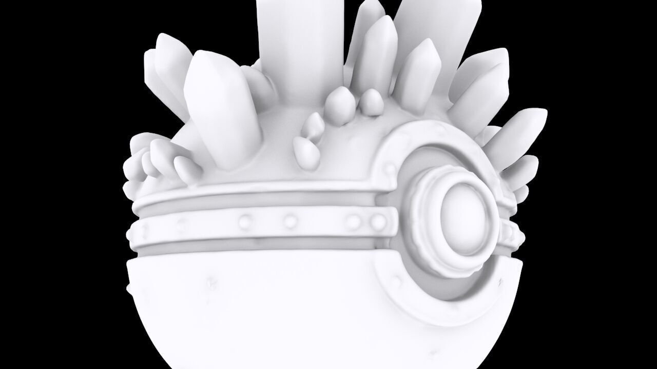 CRYSTAL POKEBALL 3D Printable Model 3D print model_1