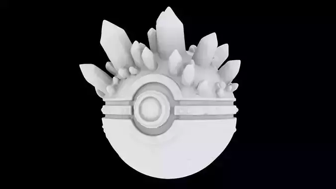 CRYSTAL POKEBALL 3D Printable Model