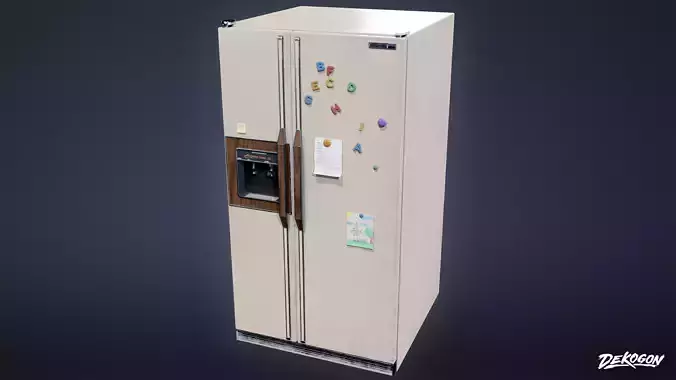 SUBURBS - Refrigerator 02 - LOW POLY AND NANITE