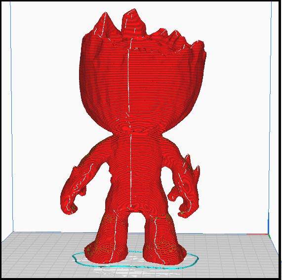 Groot estilo chibi Free 3D print model_3