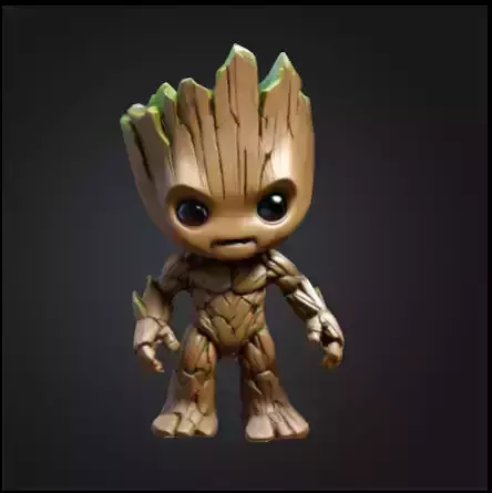 Groot estilo chibi