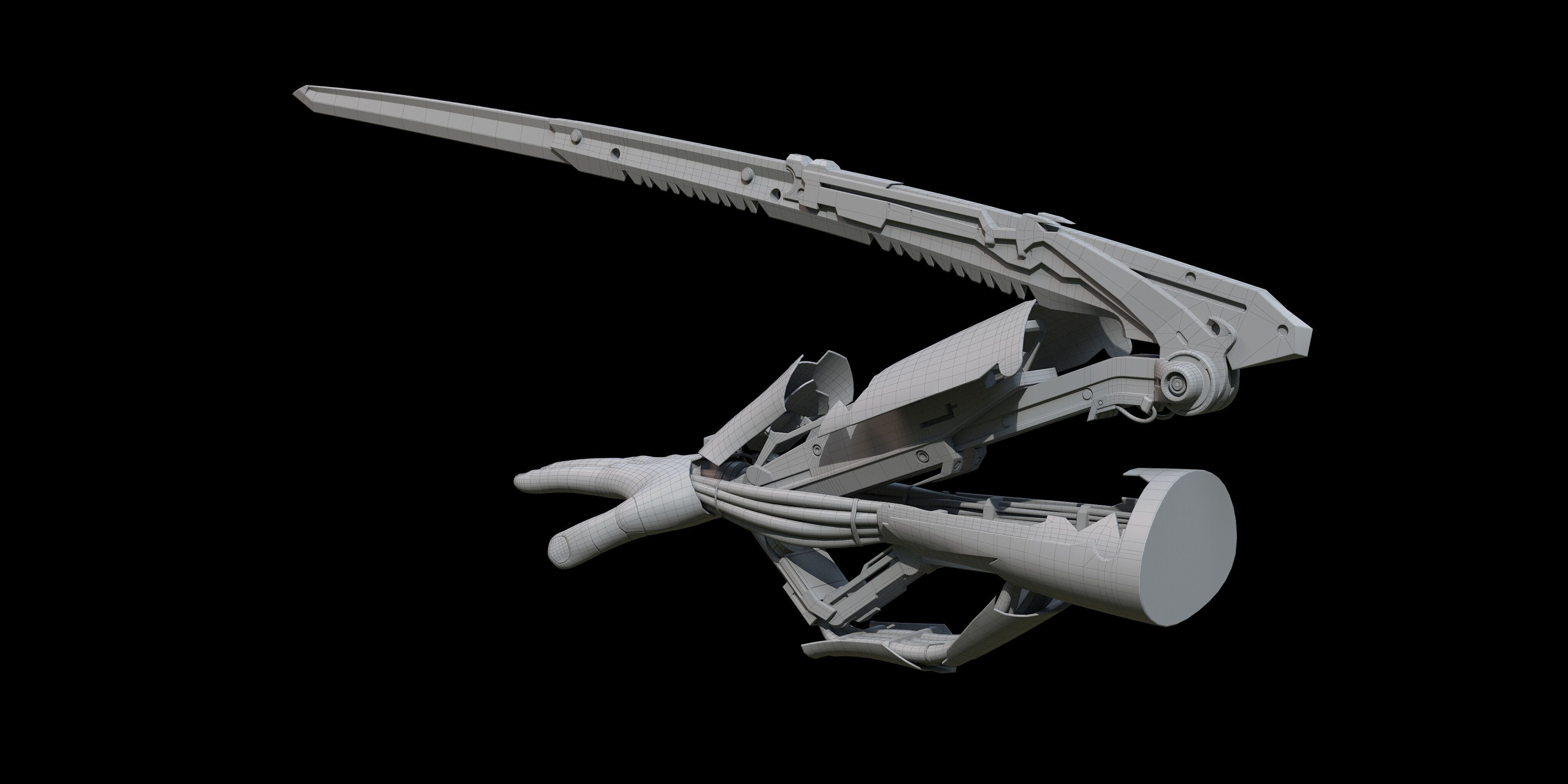 Mantis Blades 3D model_9