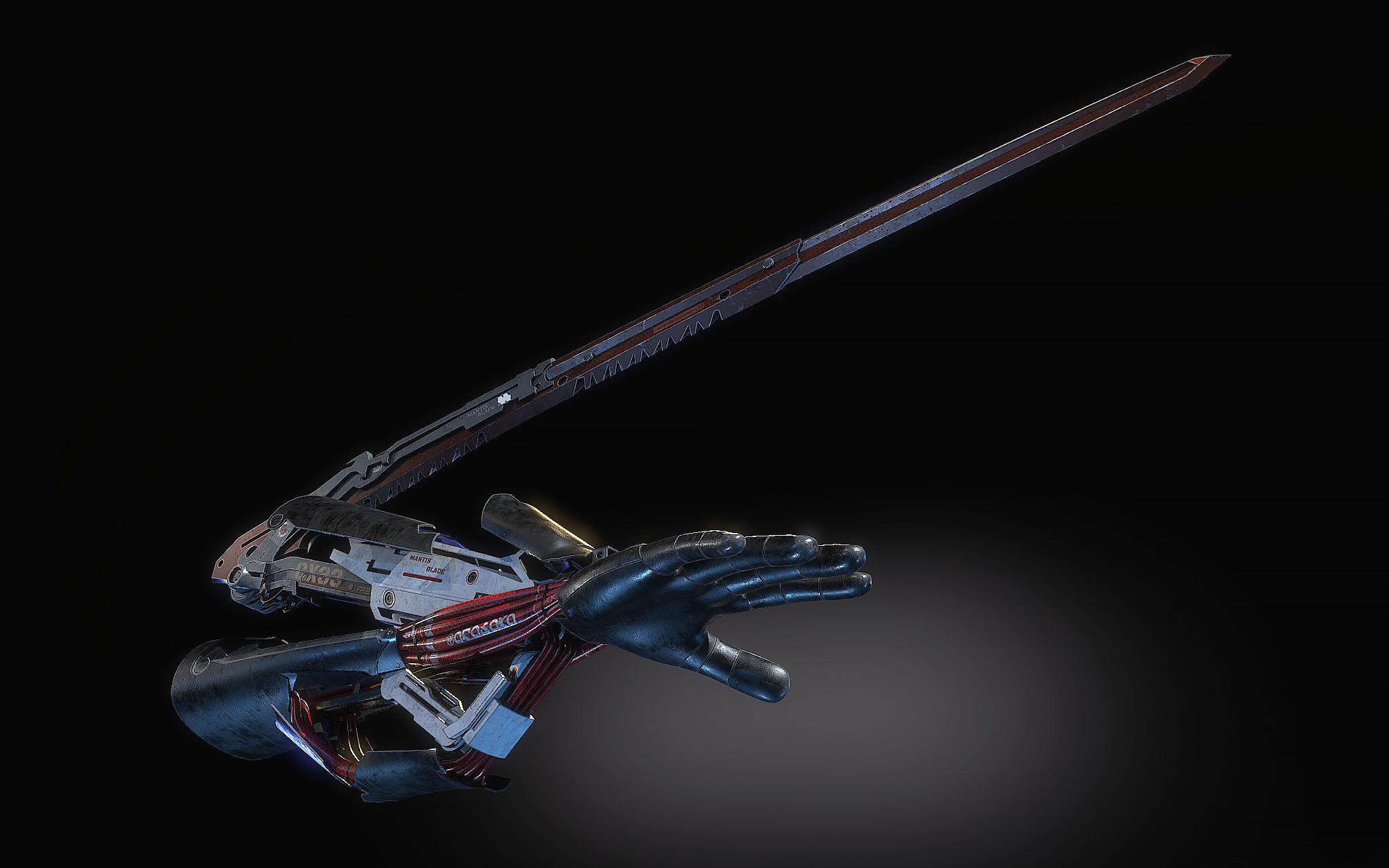 Mantis Blades 3D model_6