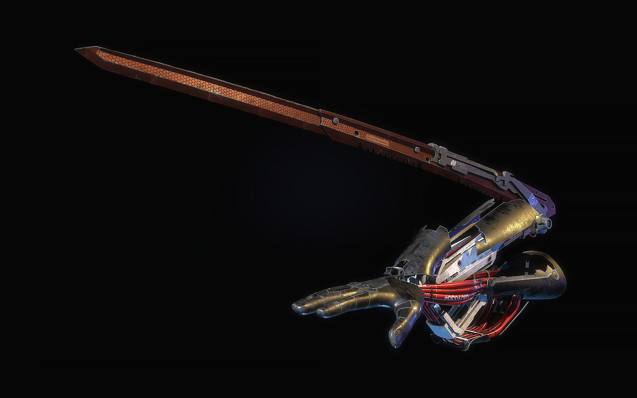 Mantis Blades 3D model_5