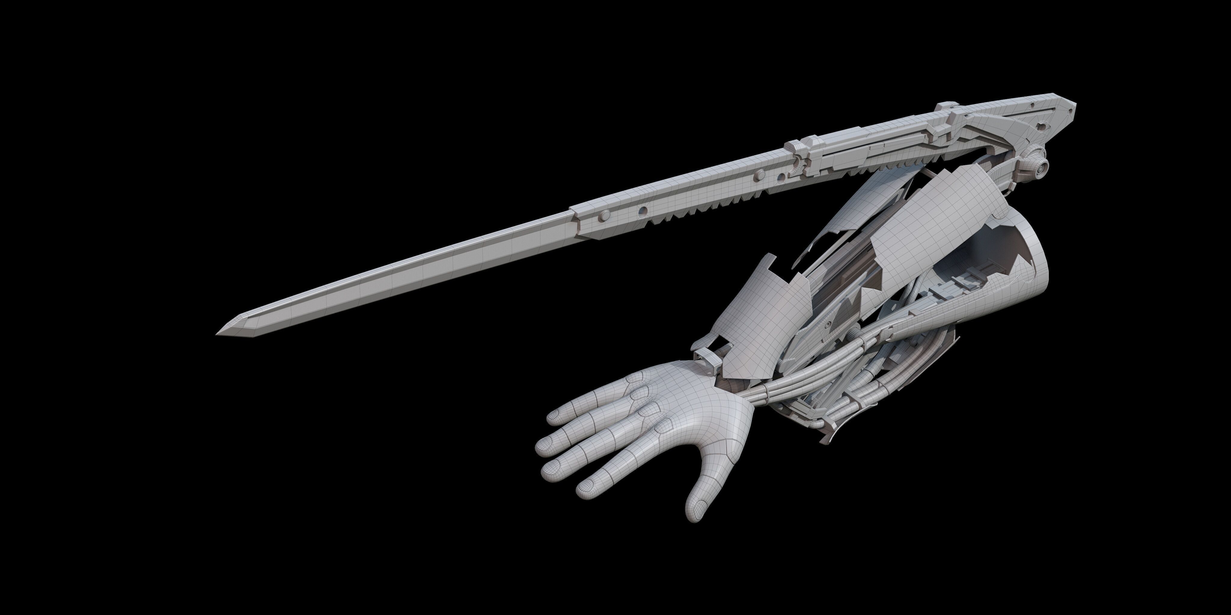 Mantis Blades 3D model_11