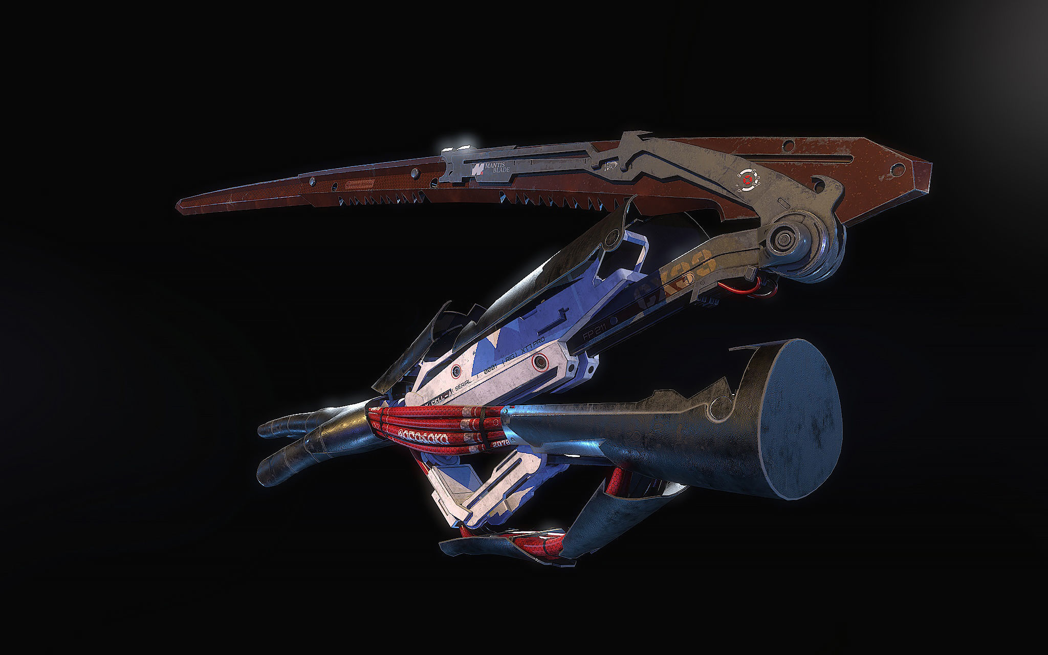 Mantis Blades 3D model_4